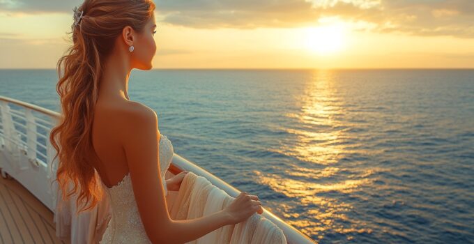Une princesse en croisière : choisir la robe de bal parfaite pour une cérémonie sur l’océan