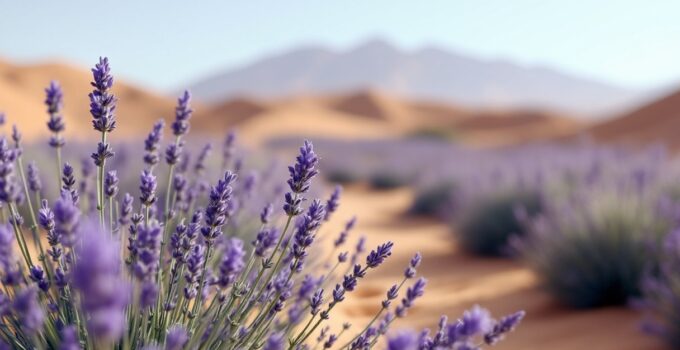 Entre sahara et lavande : palettes terreuses pour une élégance éthérée